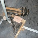 Dismantled corbels prior to repair