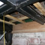New timber ceiling joists